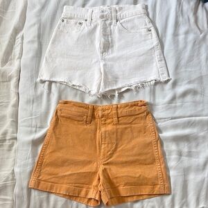 2 pairs Madewell shorts